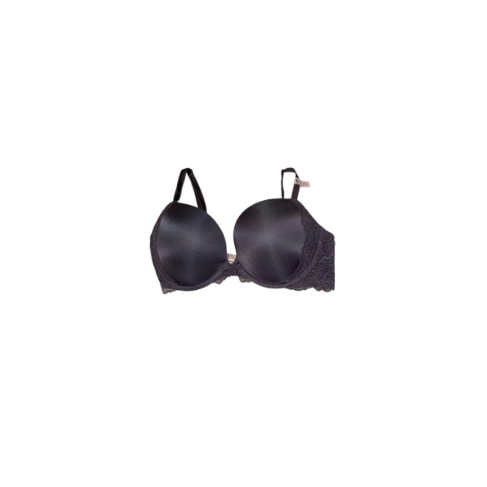 🆕 Victoria’s Secret “Dream Angels” Lacy Grey Push Up Bra - Size 36D / D36